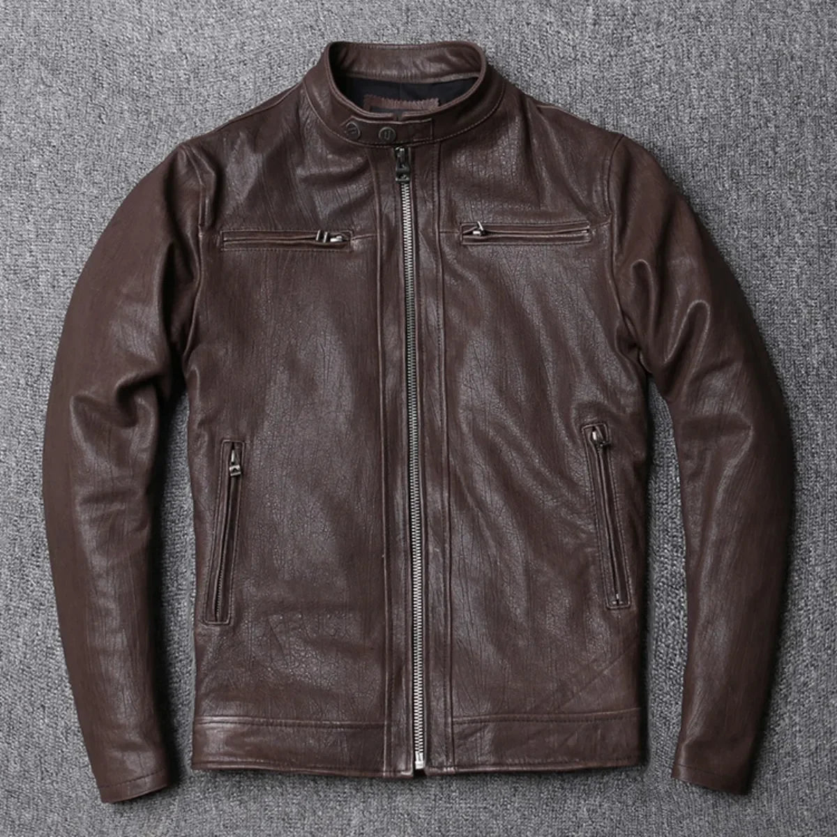 Brown Classic Leather Jacket