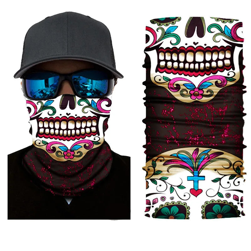 3D Ghost Skull Bandana