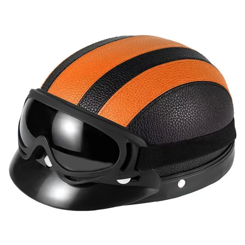 Vintage Leather Helmet