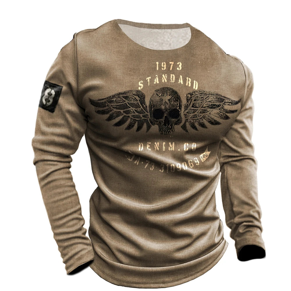 Vintage Motorcycle Long Sleeve Shirts
