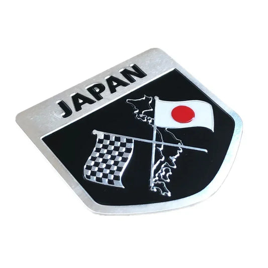 Japan Flag Metal Emblem