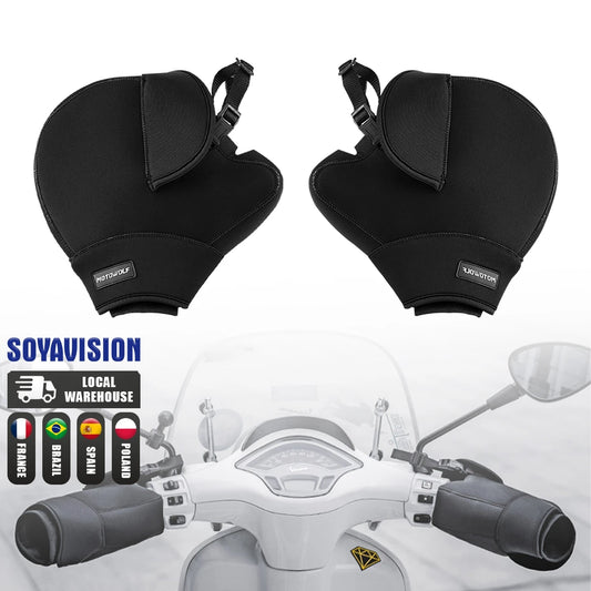 Pair Winter Motorcycle Handlebars Covers