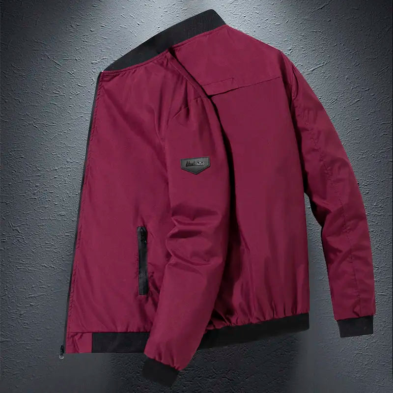 Long Sleeve Zipper Casual Coat