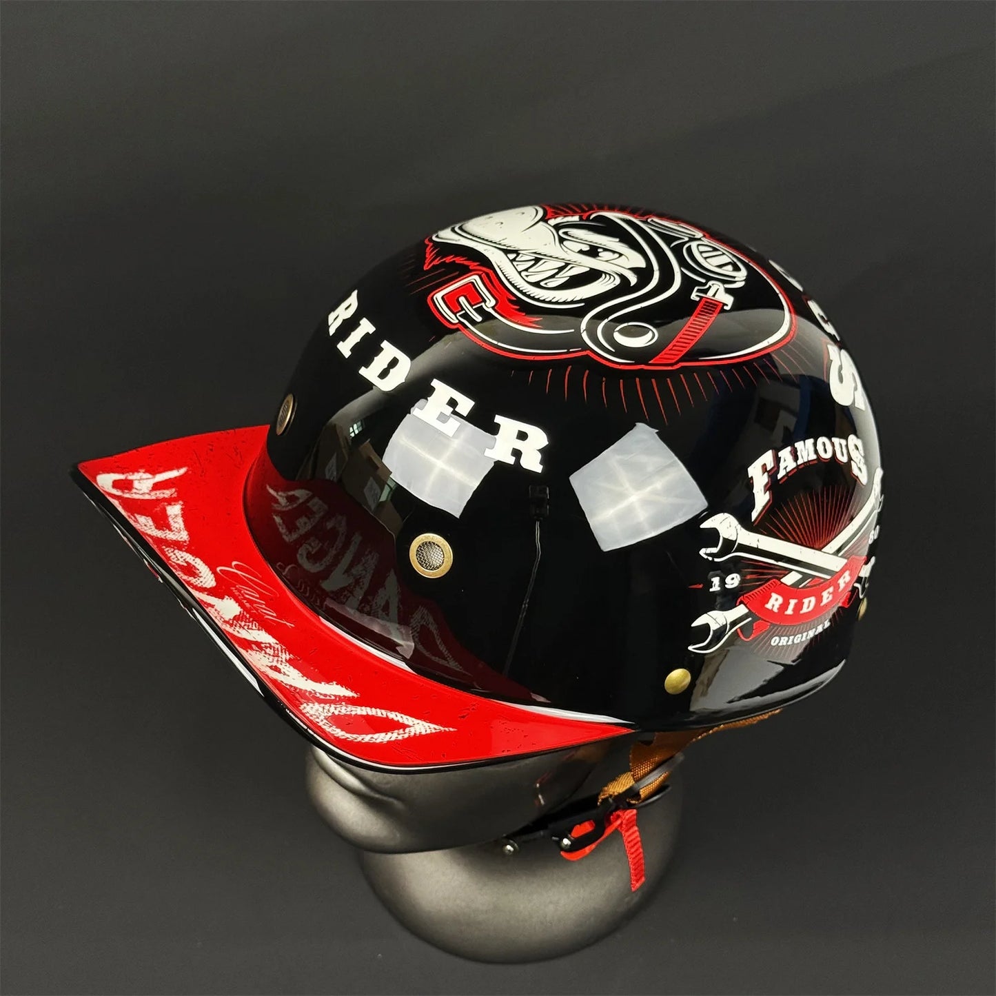 Helmet Half Face Motorcyclist