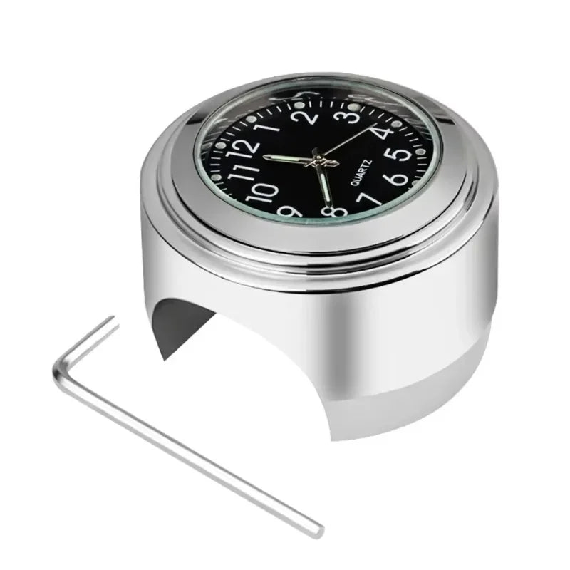 Motorcycle Handlebar Clock & Thermometer