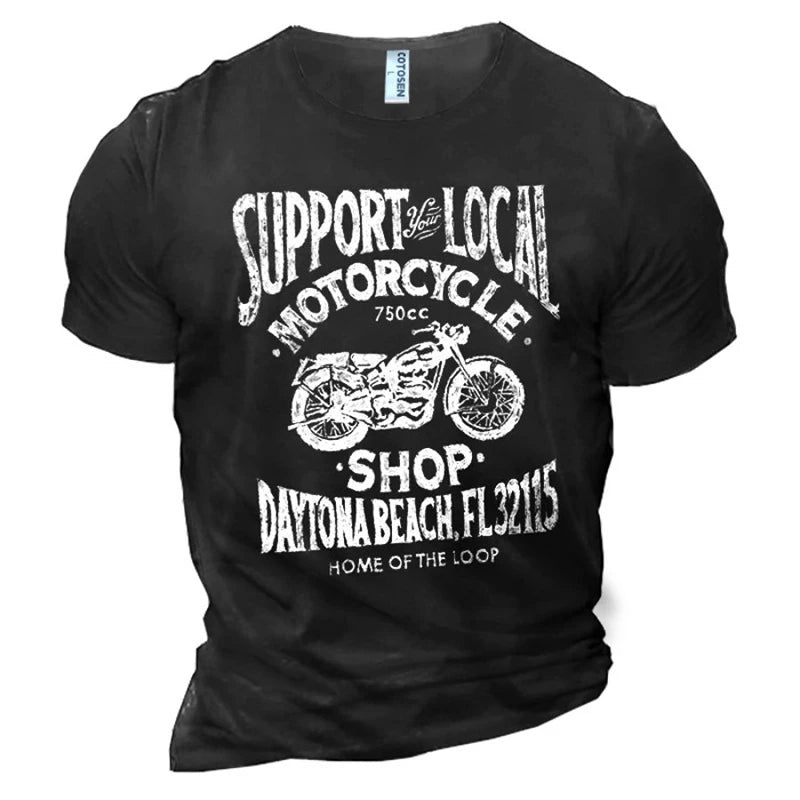 “Never Underestimate an Old Man” Motorcycle T-Shirt