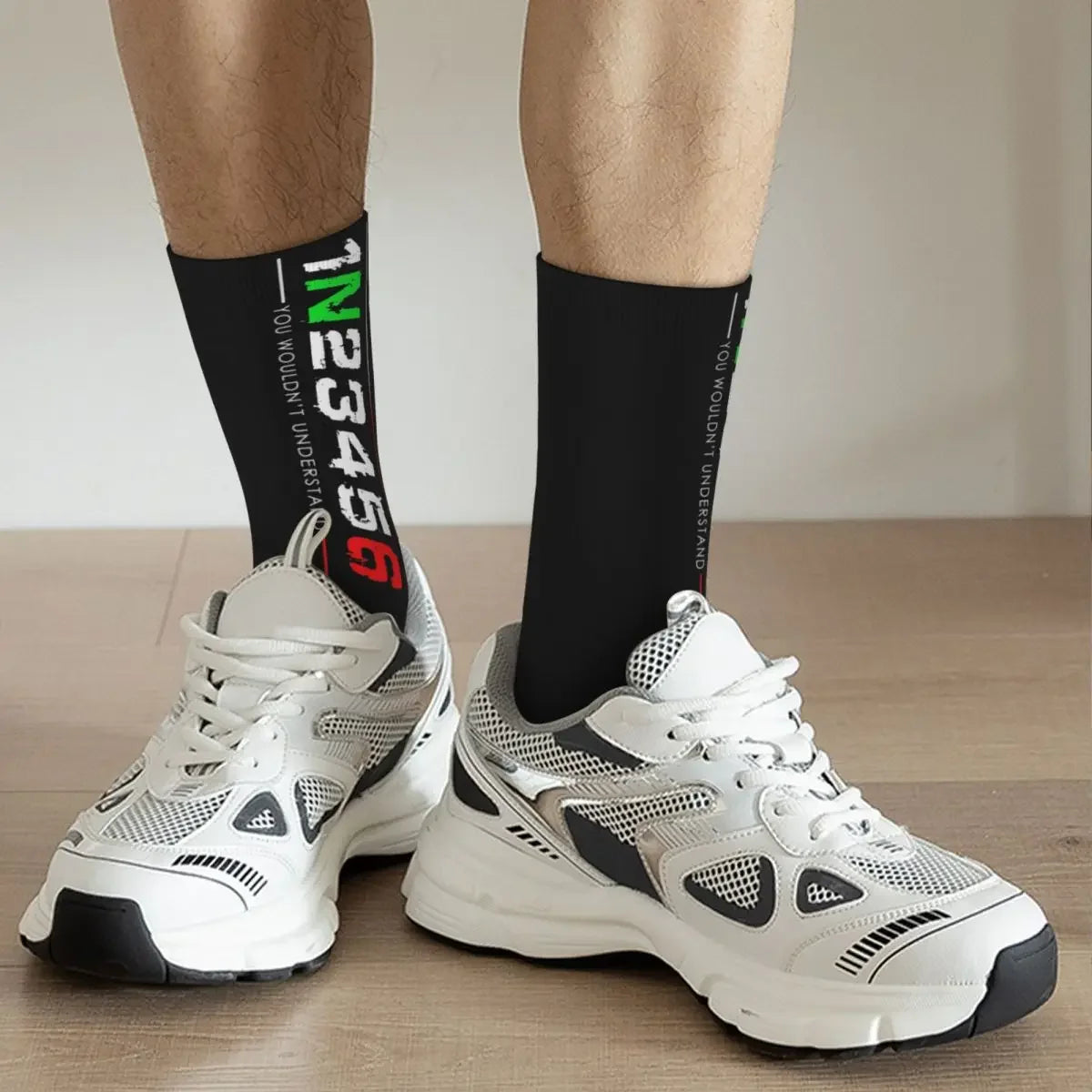 1N23456 Motorcycle Gear Biker Socks