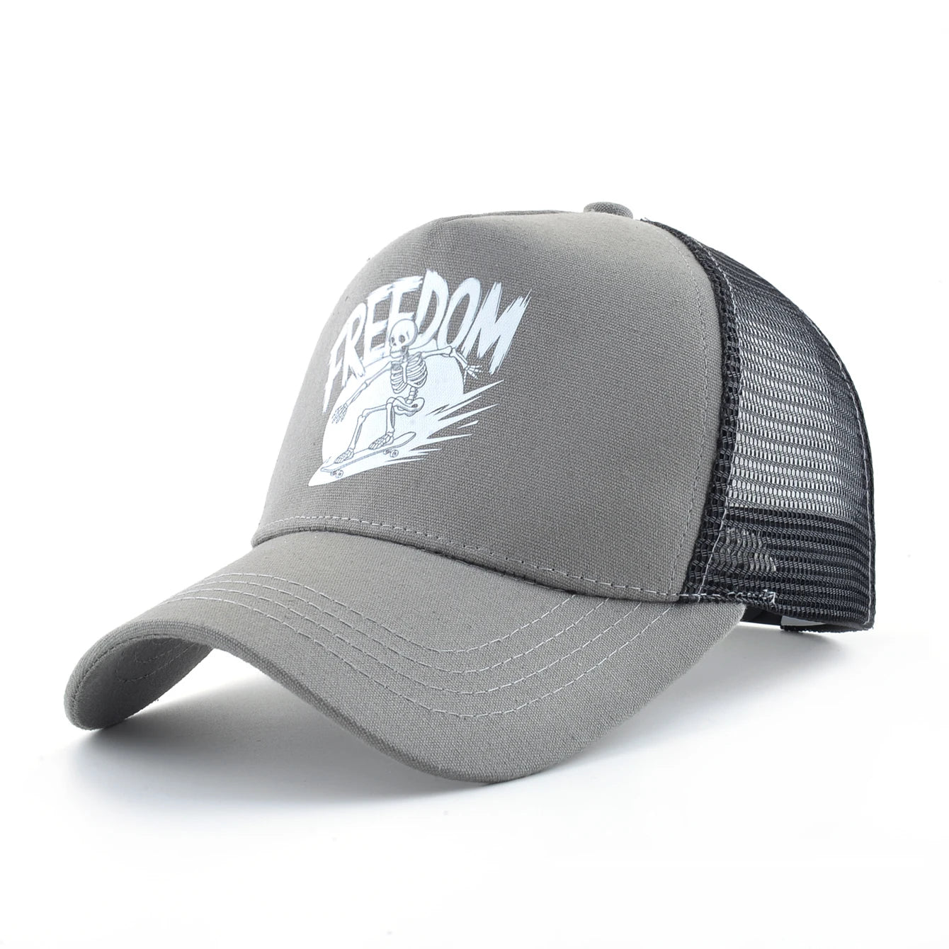 Skull Summer Cap for Motorcyclist