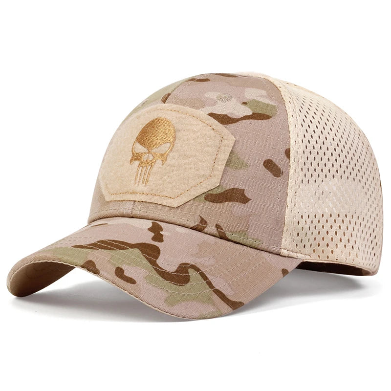 Skull Embroidery Cap