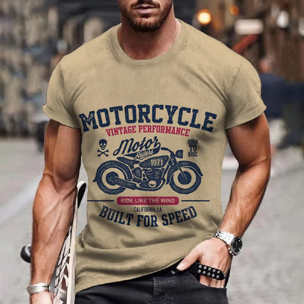 Retro Men’s Motorcycle T-Shirt