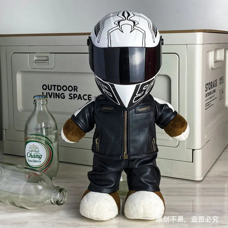 Motorcycle Bear Helmet Decor