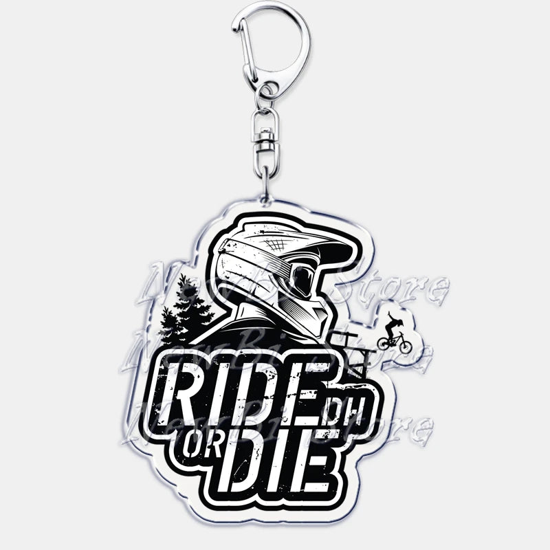 Ride or Die Letters Keyring