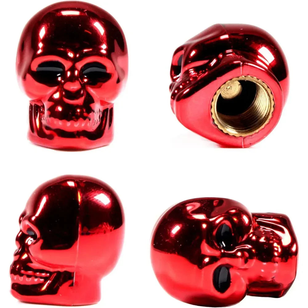 4Pcs Skull Valve Stem Caps