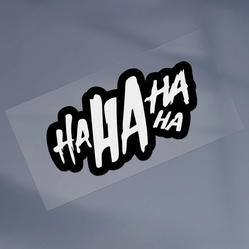 HA HA HA Motorcycle Sticker