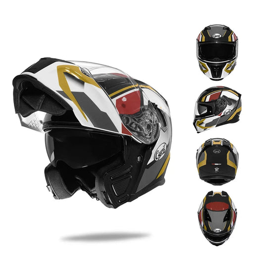 Helm aufblättern - Premium Dual Visor