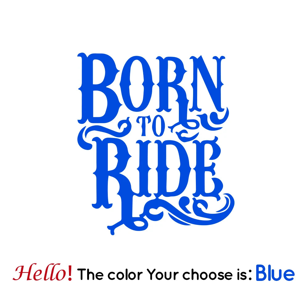 Born to Ride Motorcycle Sticker