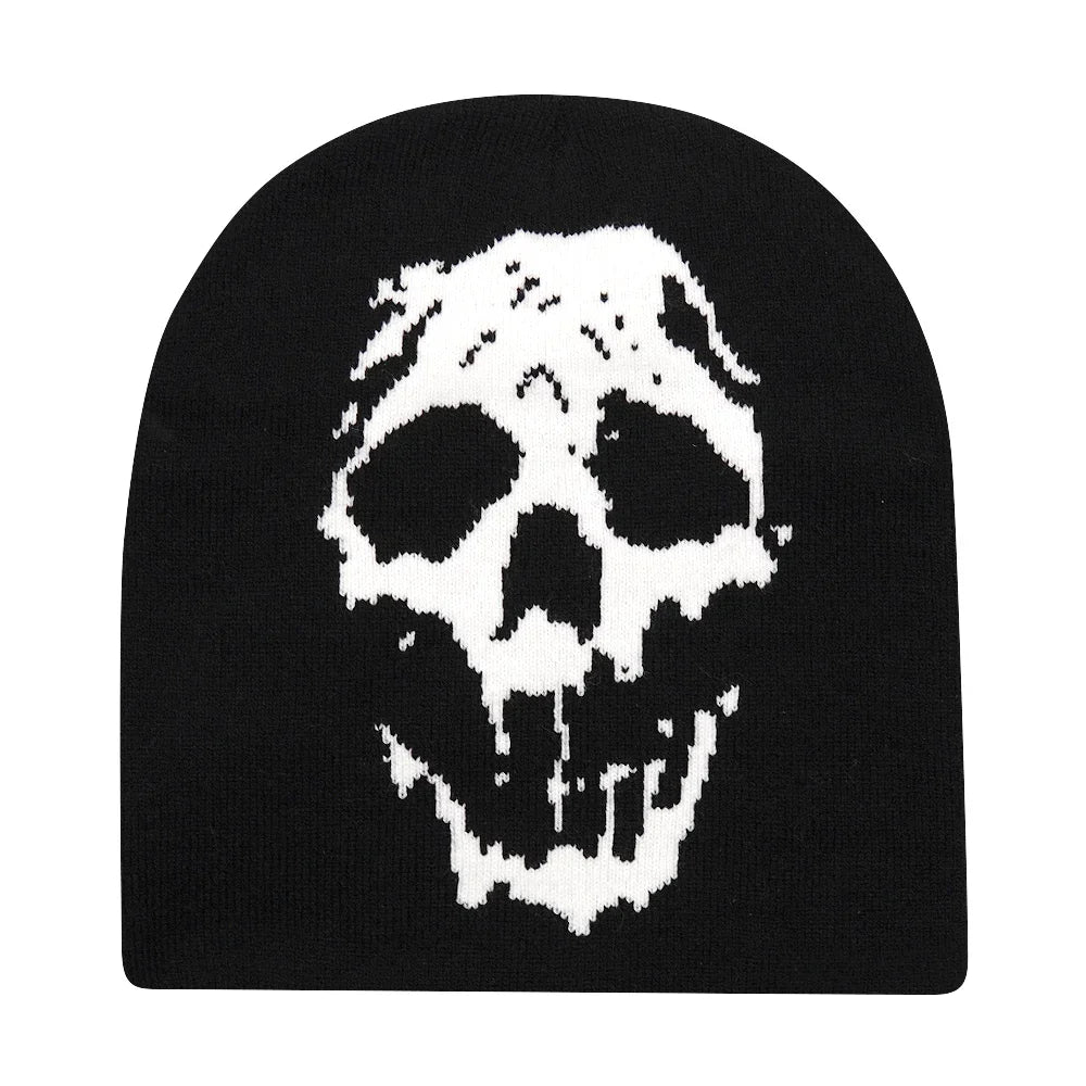 Skull Beanie Motorcyclist