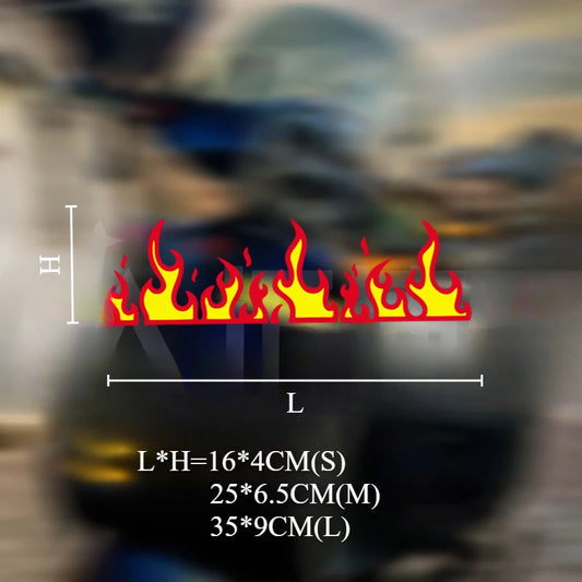 Pegatina de llama de fuego de motocicleta