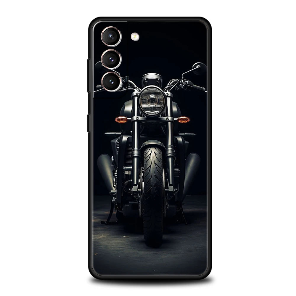 Case graphique de moto pour Samsung