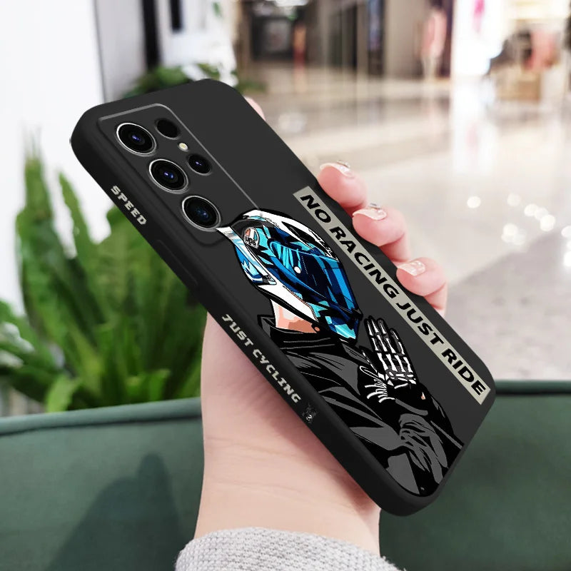 Custodia da samsung in moto in sella