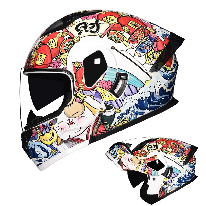Flip Up Motorcycle Helmet