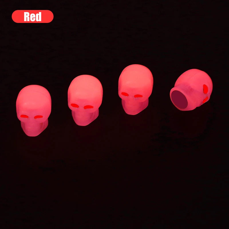 Universal Skull Luminous Valve Caps