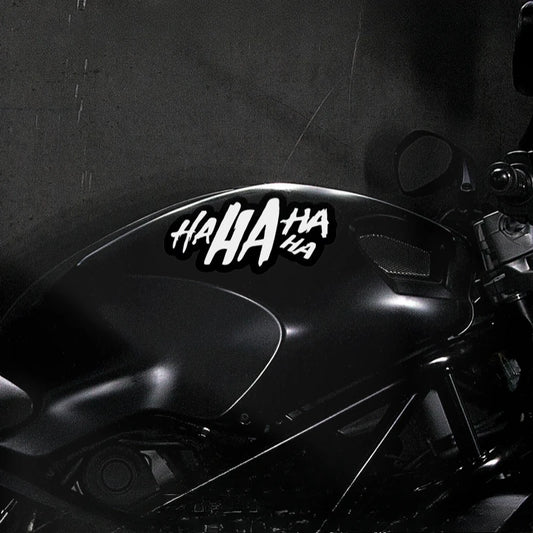Ja, ja, pegatina de motocicleta