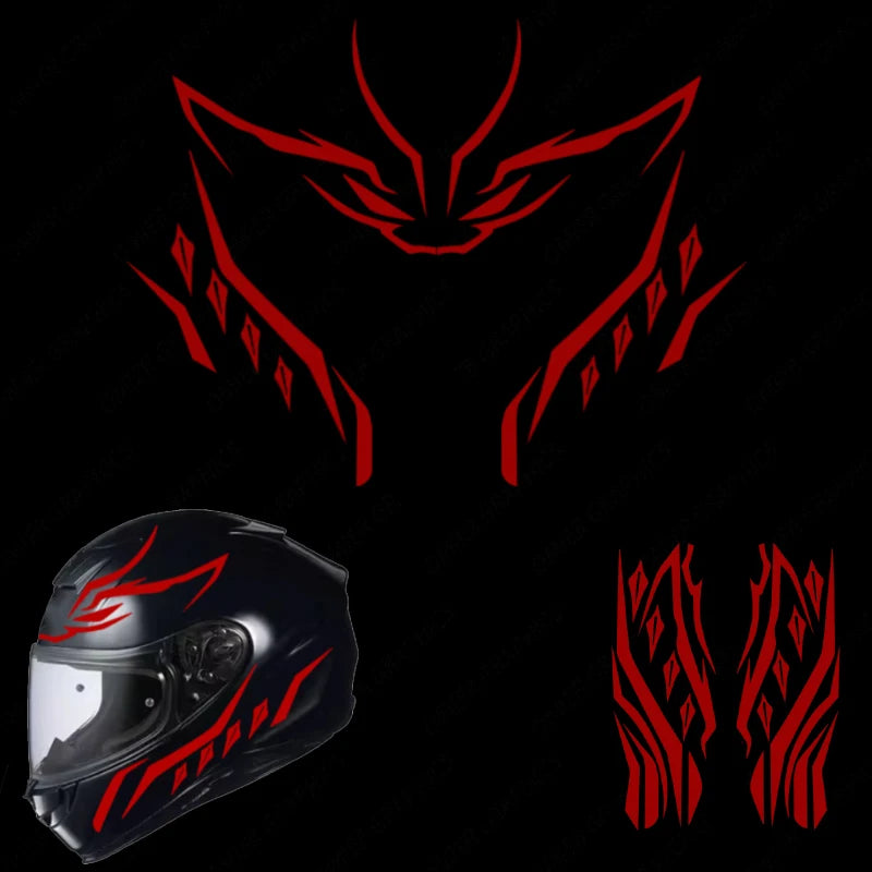 Motorcycle Helmet Vinyl Sticker