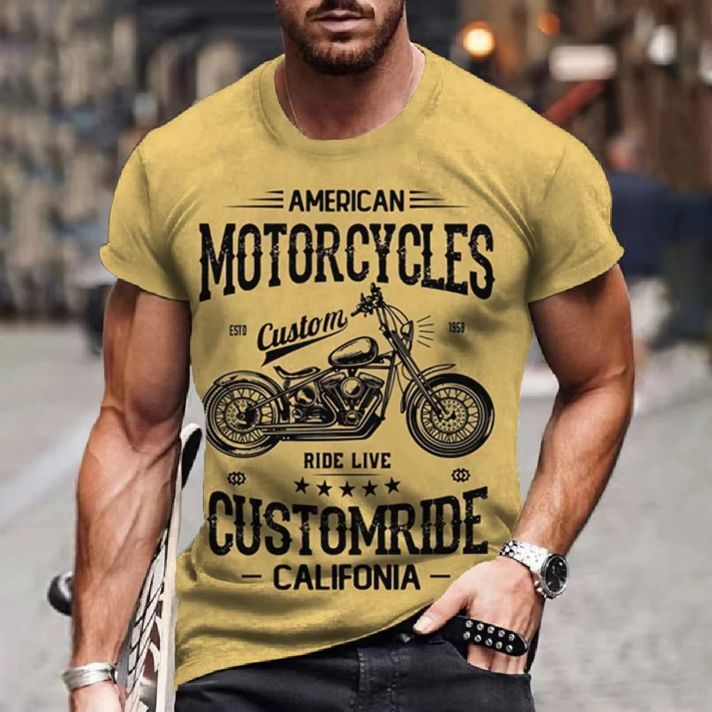 Retro Men’s Motorcycle T-Shirt