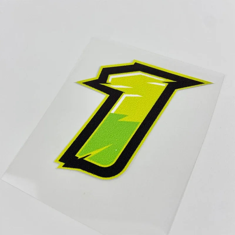 1PC Number Motorcycle Stickers
