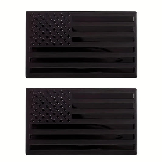 American Flag Metal Decal