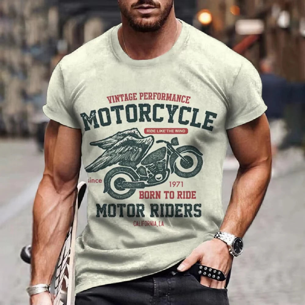 Retro Men’s Motorcycle T-Shirt