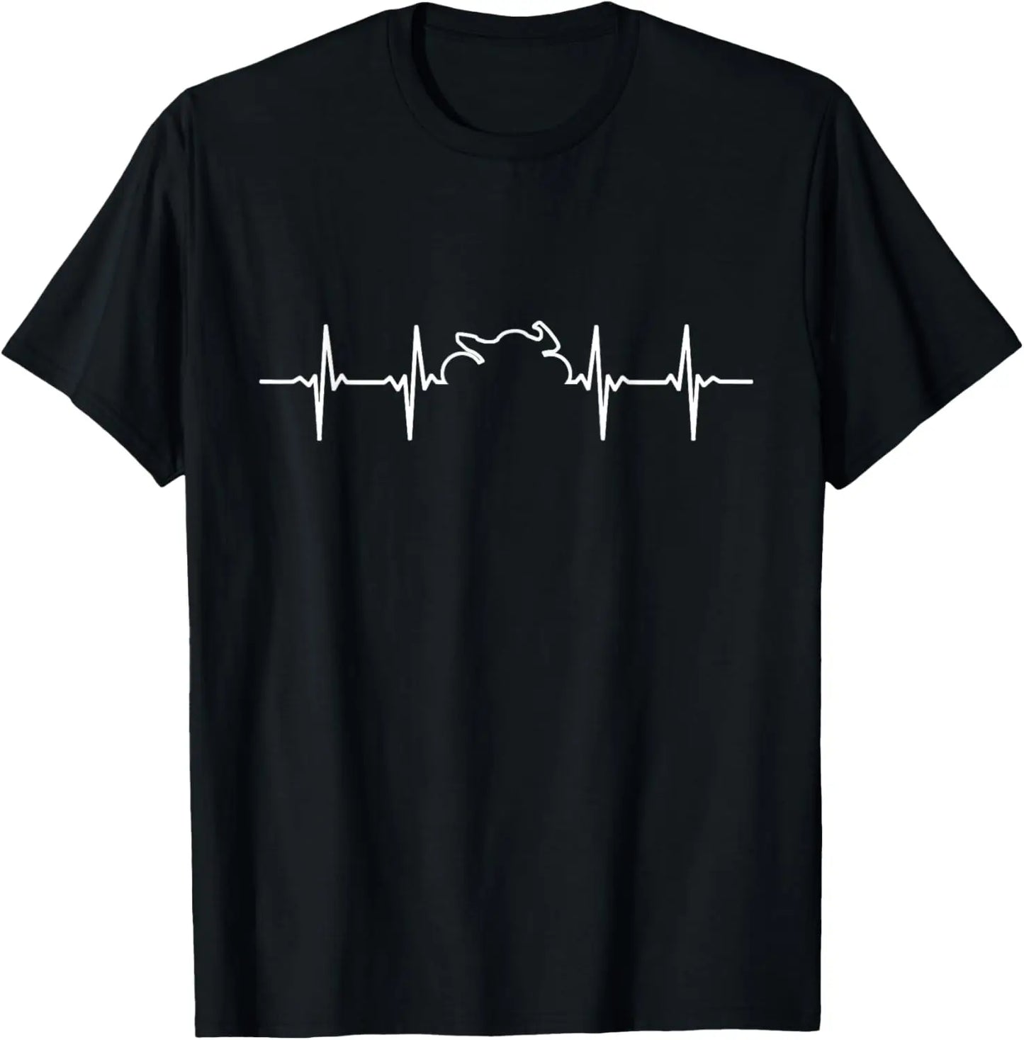 Motorrad-Herzschlag-T-Shirt