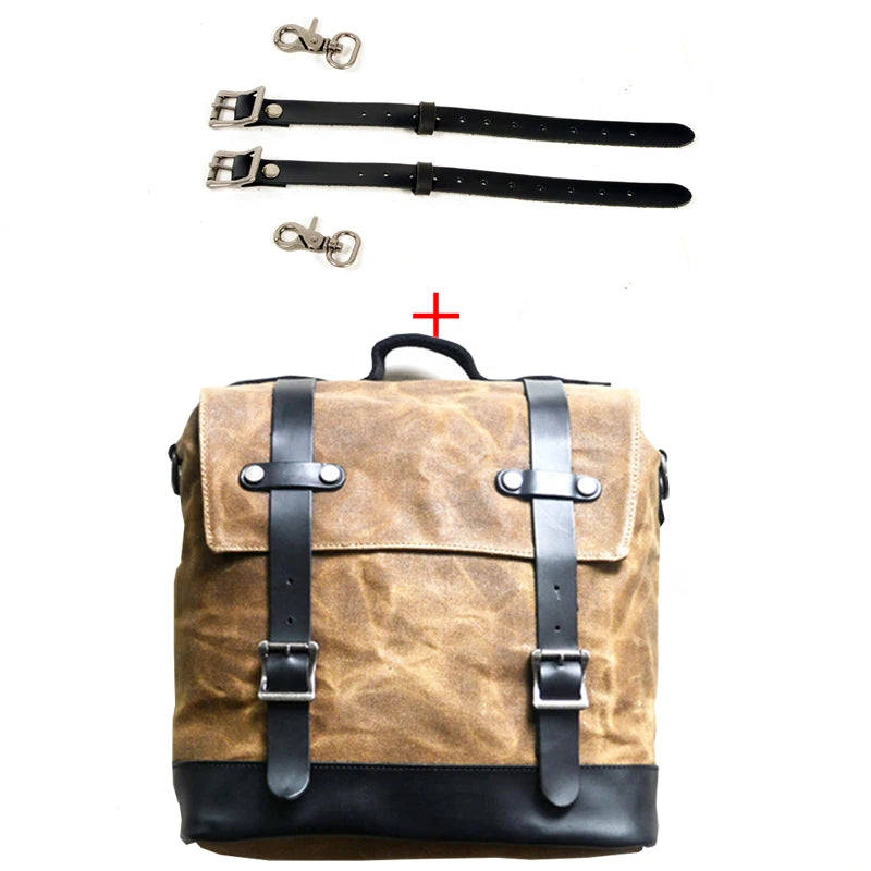 Vintage Motorcycle Saddlebag Side