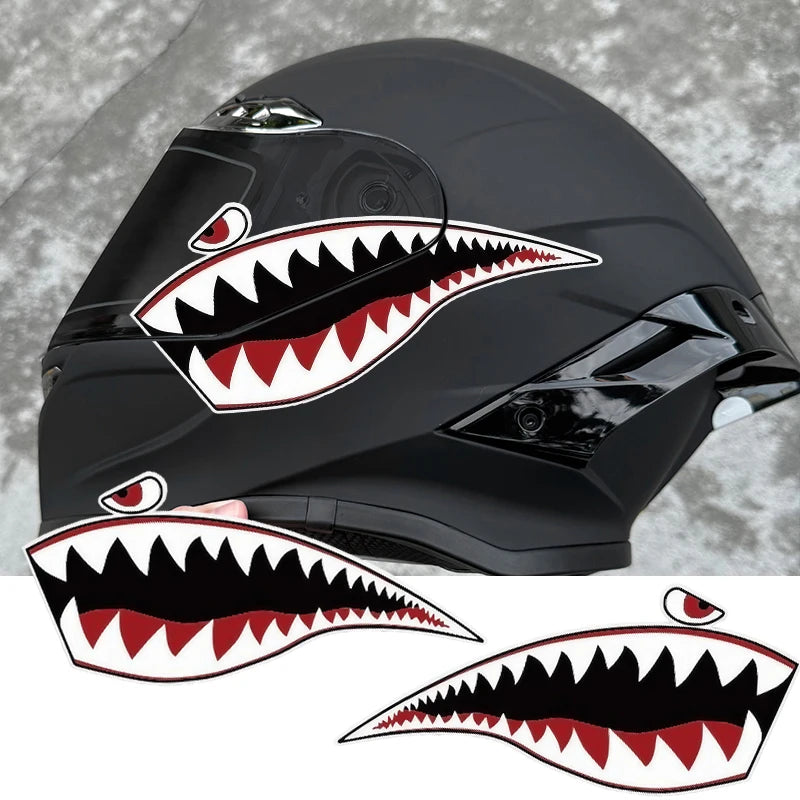 Shark Helmet Sticker