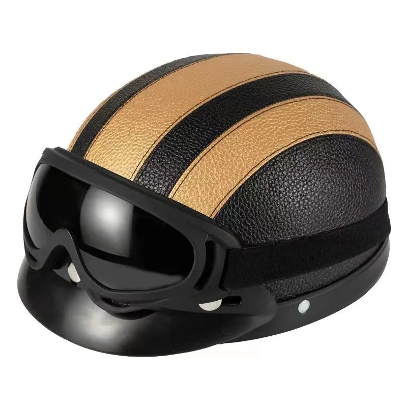 Vintage Leather Helmet