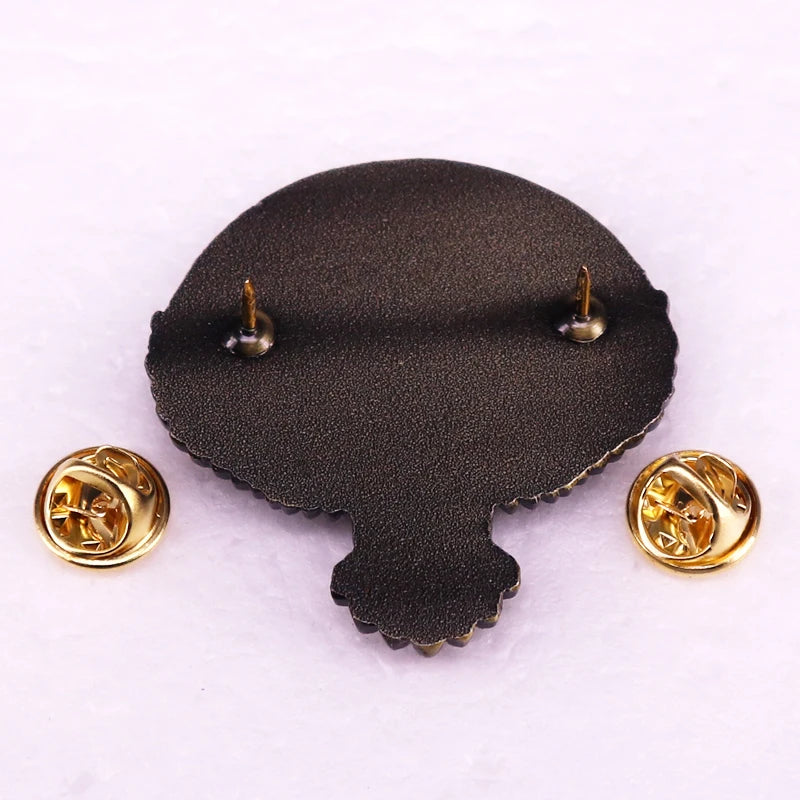 Ride Forever Skull Vintage Pin Brooch