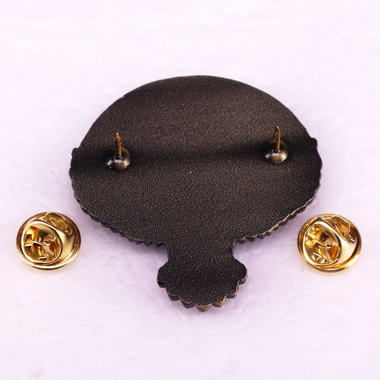 Ride Forever Skull Vintage Pin Broche