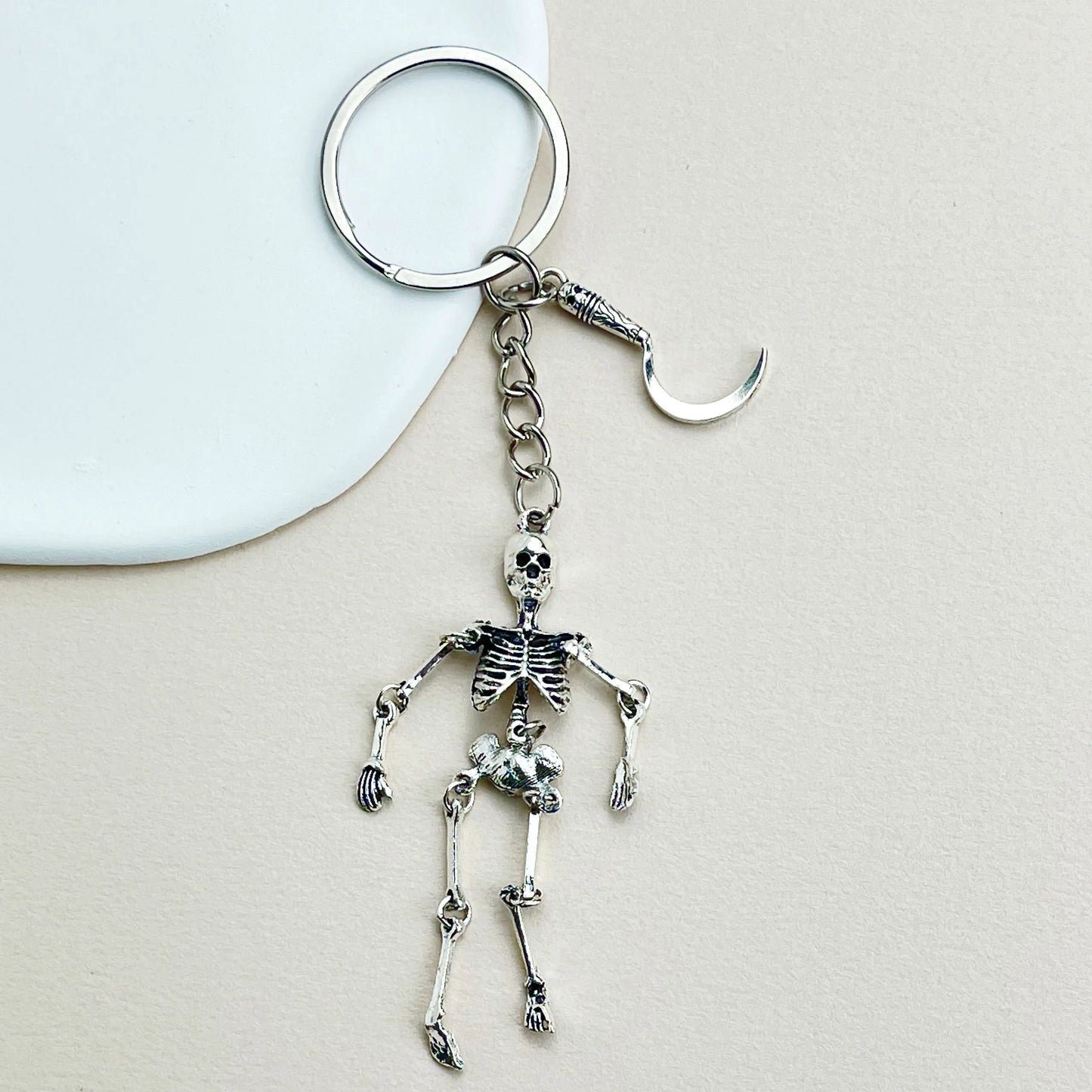 Skeleton Keychain Charm