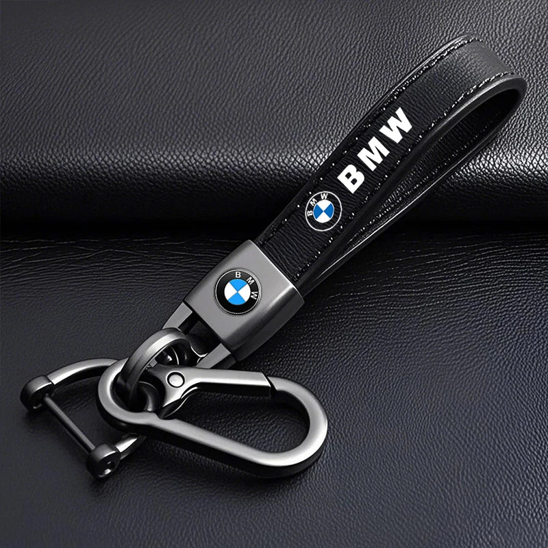 Premium Leather Keychain BW