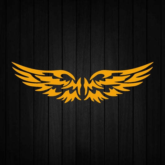 Pegatina reflectante de alas de ángel para motocicletas