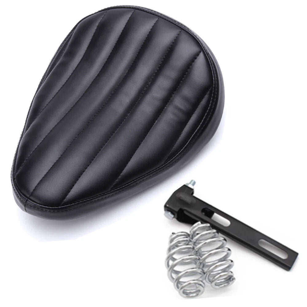 Motorcycle Leather Saddle Seat Retro