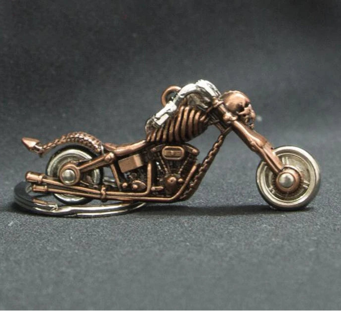 Skull Motorcycle Key Ring