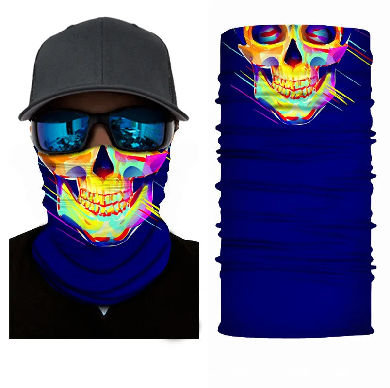 3D Ghost Skull Bandana