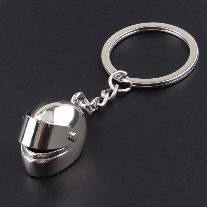 Helmet Metal Keychain