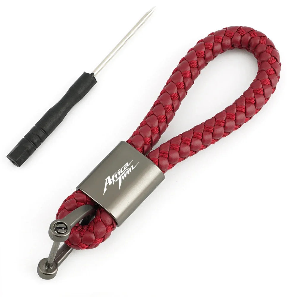 Africa Twin Braided Keychain