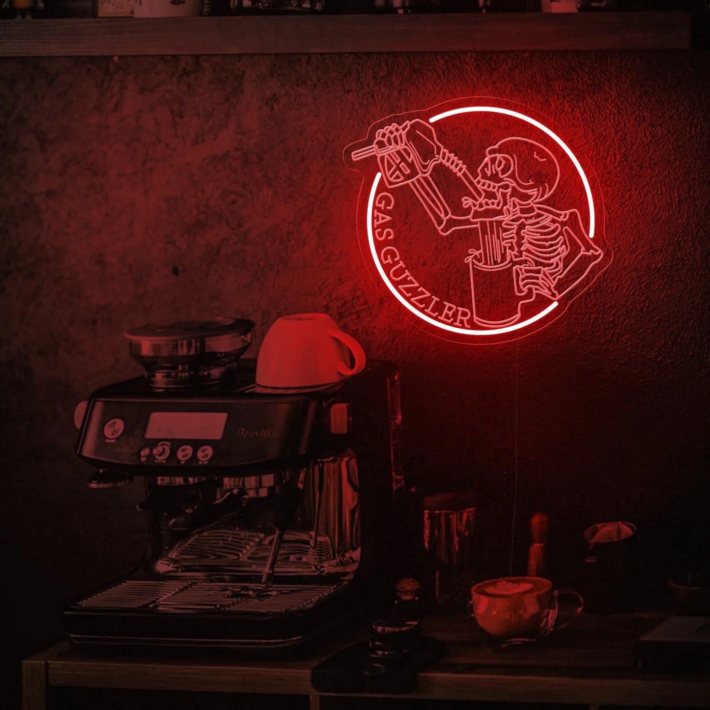 Gas Guzzler LED Wanddekoration