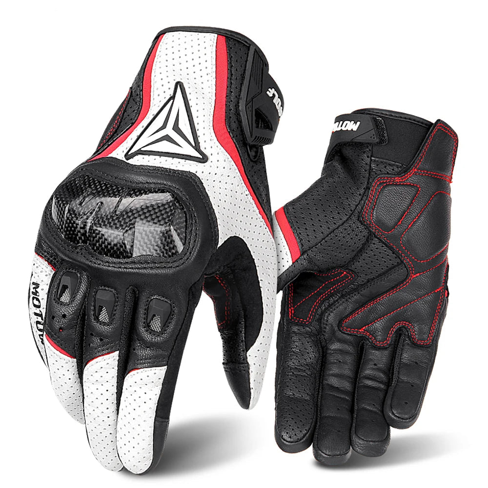 Racing Goatskin Motorcycle Gloves
