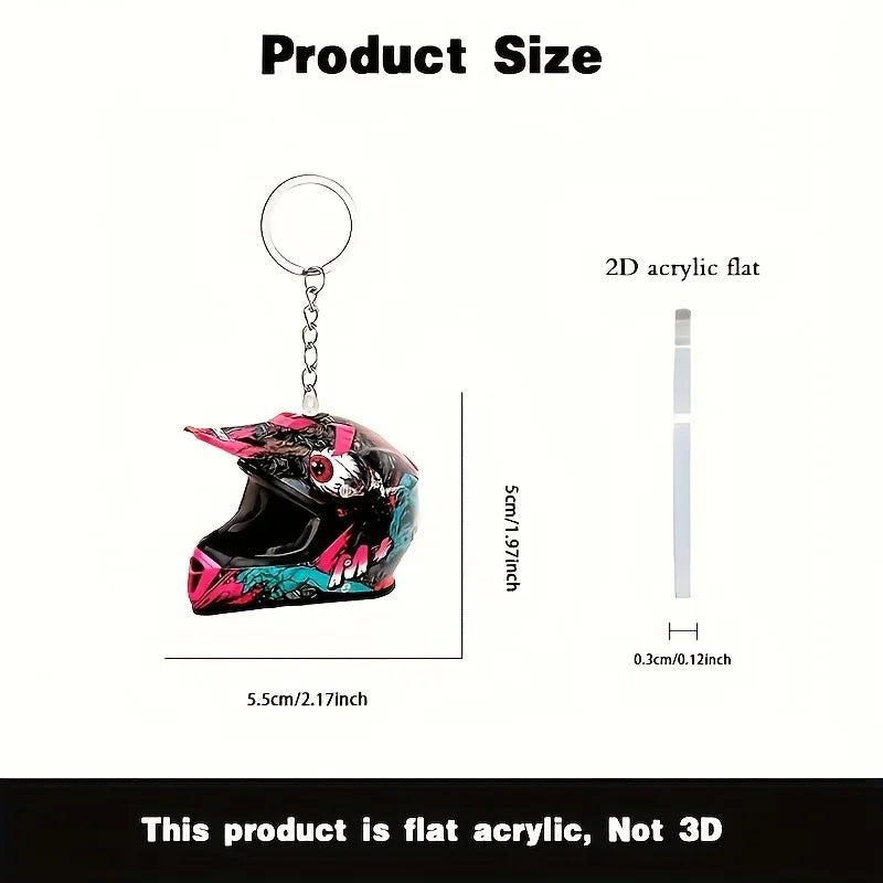 Helmet 2D Keychain