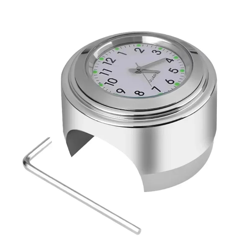 Motorcycle Handlebar Clock & Thermometer